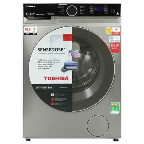 Máy giặt sấy Toshiba Inverter 10.5 kg TWD-BM115GF4V(SK)